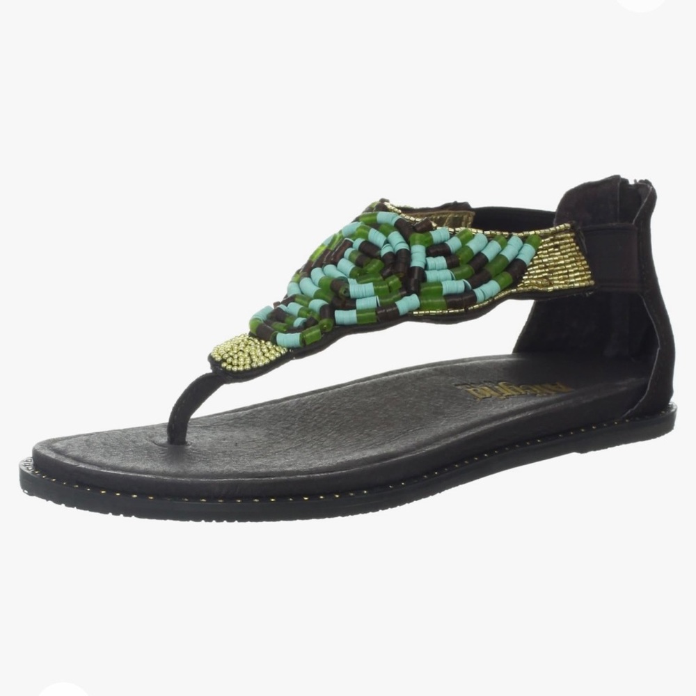 Alegria Kongoh Gold Gladiator Thing Sandals KON-201 Size 40 EUR 9.5-10 US